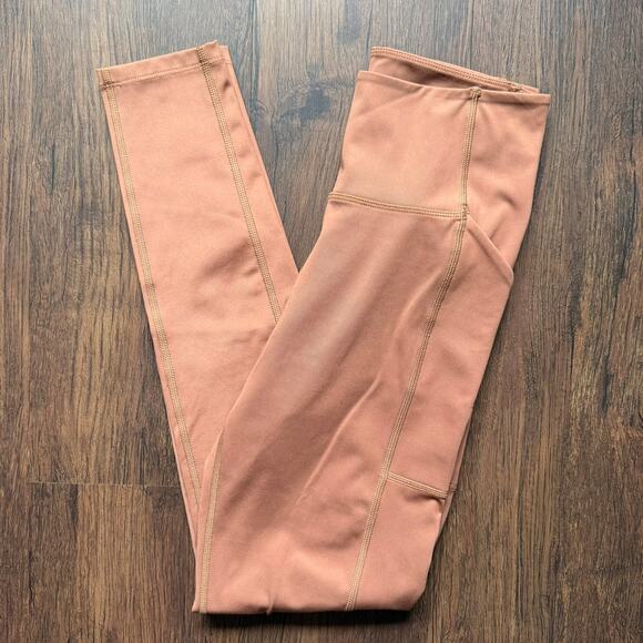 Girlfriend Collective High-Rise Compression Leggings – Terracotta M - Picture 2 of 6
